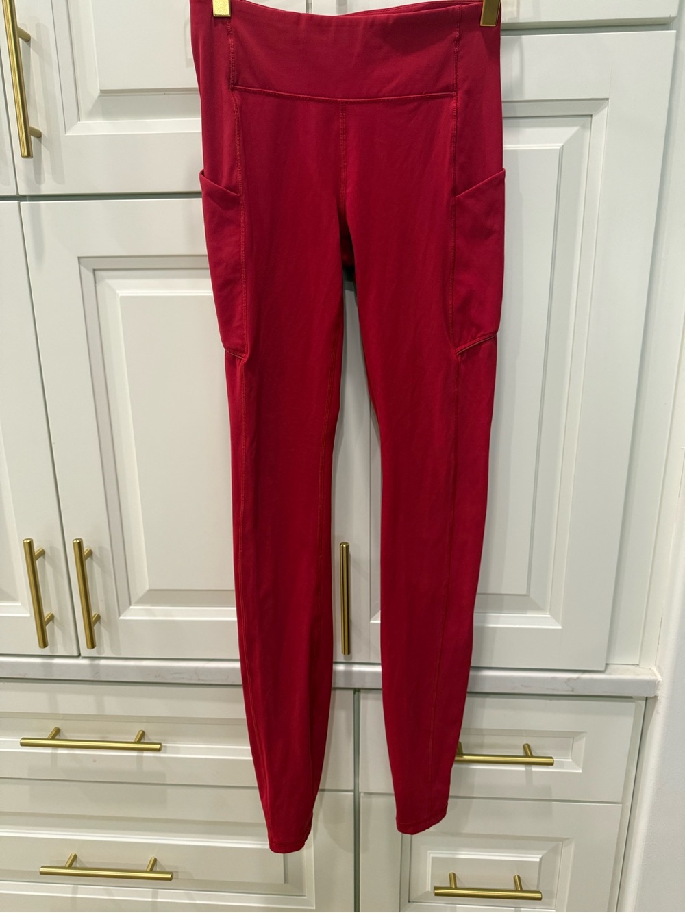lululemon athletica Red High-Rise Side-Pocket Leggings